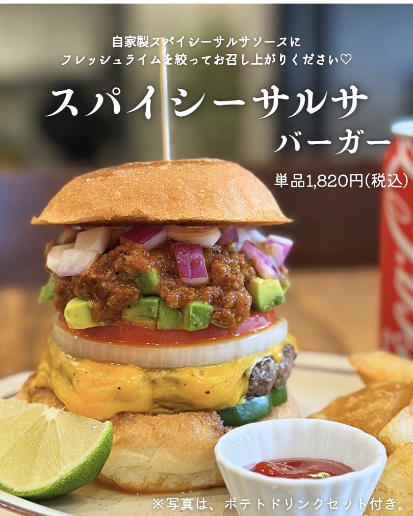 スパイシーサルサバーガー